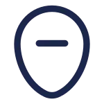 Map Point Remove SVG Icon